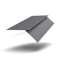 МеталлПрофиль Планка карнизная FASTCLICK 130х80х2000 (VALORI-20-Grey-0.5)
