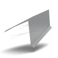 МеталлПрофиль Планка конька кровли односкатной 185х185х2000 NormanMP (ПЭ-01-7004-0.5)