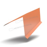 МеталлПрофиль Планка конька кровли односкатной 185х185х2000 NormanMP (ПЭ-01-8004-0.5)