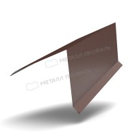 МеталлПрофиль Планка конька кровли односкатной 185х185х2000 (VikingMP E-20-8017-0.5)