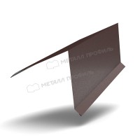 МеталлПрофиль Планка конька кровли односкатной 185х185х2000 (VikingMP E-20-8019-0.5)