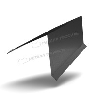 МеталлПрофиль Планка конька кровли односкатной 185х185х2000 (VikingMP-01-9005-0.45)