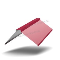 МеталлПрофиль Планка конька плоского 155х155х2000 NormanMP (ПЭ-01-3005-0.5)