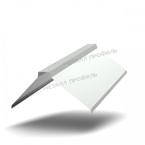 МеталлПрофиль Планка конька плоского 155х155х2000 NormanMP (ПЭ-01-7035-0.5)