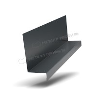 МеталлПрофиль Планка примыкания боковая FASTCLICK 150х65х2000 NormanMP (ПЭ-01-7016-0.5)