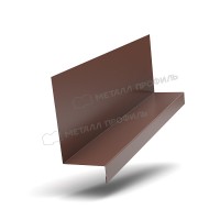 МеталлПрофиль Планка примыкания боковая FASTCLICK 150х65х2000 NormanMP (ПЭ-01-8017-0.5)