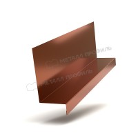МеталлПрофиль Планка примыкания боковая FASTCLICK 150х65х2000 (PURMAN-20-Argillite-0.5)