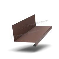 МеталлПрофиль Планка примыкания нижняя к трубе FASTCLICK 150х200х2000 (VikingMP-01-8017-0.45)