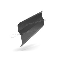МеталлПрофиль Планка примыкания в накладку 77х2000 (VALORI-20-DarkGrey-0.5)