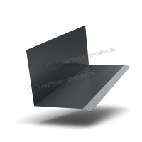 МеталлПрофиль Планка примыкания верхняя к стене FASTCLICK 150х135х2000 NormanMP (ПЭ-01-7016-0.5)