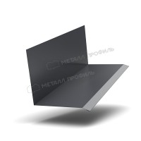 МеталлПрофиль Планка примыкания верхняя к стене FASTCLICK 150х135х2000 NormanMP (ПЭ-01-7024-0.5)