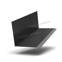 МеталлПрофиль Планка примыкания верхняя к стене FASTCLICK 150х135х2000 (VikingMP E-20-9005-0.5)