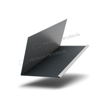 МеталлПрофиль Планка примыкания верхняя к трубе FASTCLICK 250х240х2000 NormanMP (ПЭ-01-7016-0.5)