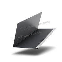 МеталлПрофиль Планка примыкания верхняя к трубе FASTCLICK 250х240х2000 NormanMP (ПЭ-01-7024-0.5)