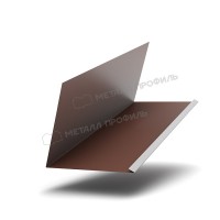 МеталлПрофиль Планка примыкания верхняя к трубе FASTCLICK 250х240х2000 NormanMP (ПЭ-01-8017-0.5)