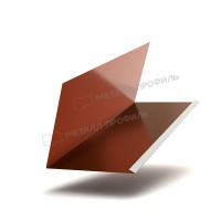МеталлПрофиль Планка примыкания верхняя к трубе FASTCLICK 250х240х2000 (PURMAN-20-Argillite-0.5)