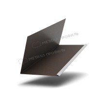 МеталлПрофиль Планка примыкания верхняя к трубе FASTCLICK 250х240х2000 (VALORI-20-DarkBrown-0.5)