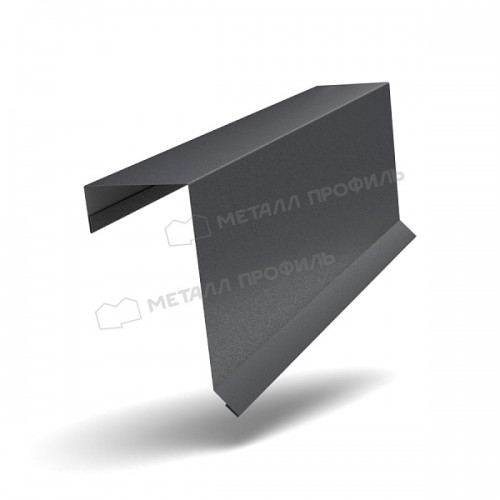 МеталлПрофиль Планка торцевая кровельная FASTCLICK 65х130х2000 (MattMP-20-7024-0.5)