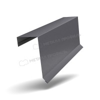 МеталлПрофиль Планка торцевая кровельная FASTCLICK 65х130х2000 (VALORI-20-Grey-0.5)