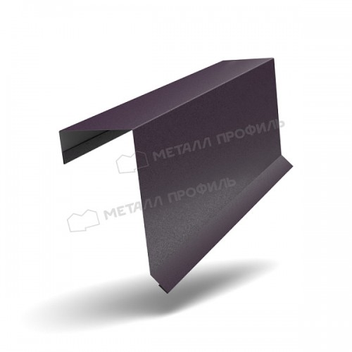 МеталлПрофиль Планка торцевая кровельная FASTCLICK 65х130х2000 (VALORI-20-Violet-0.5)