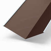 МеталлПрофиль Планка ендовы нижняя 298х298х2000 NormanMP (ПЭ-01-8017-0.5)