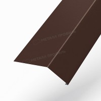 МеталлПрофиль Планка карнизная 100х69х2000 NormanMP (ПЭ-01-8017-0.5)