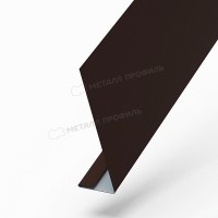 МеталлПрофиль Планка карнизного свеса 250х50х2000 NormanMP (ПЭ-01-8017-0.5)