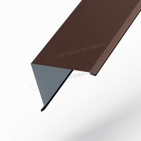 МеталлПрофиль Планка торцевая 95х120х2000 NormanMP (ПЭ-01-8017-0.5)