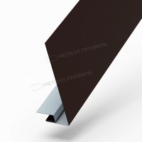 МеталлПрофиль Планка карнизного свеса сложная 250х50х2000 NormanMP (ПЭ-01-8017-0.5)