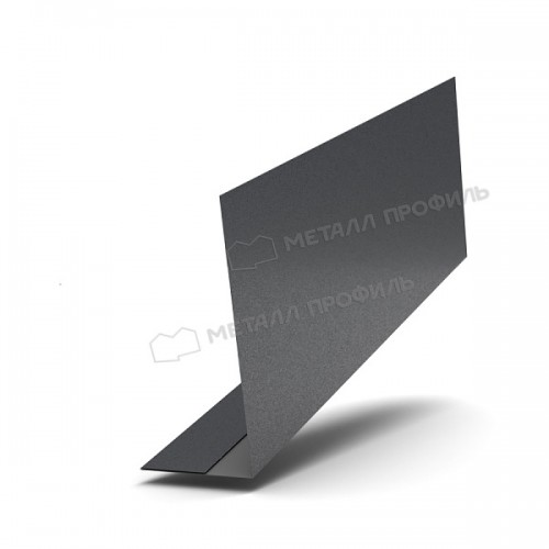 МеталлПрофиль Планка карнизного свеса 250х50х3000 (PureTech_Mat-20-7024-0.5)