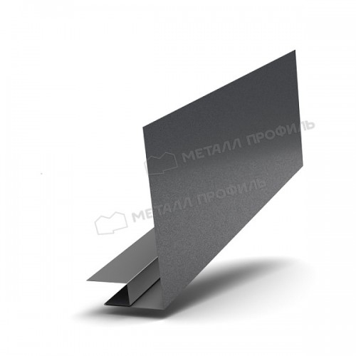 МеталлПрофиль Планка карнизного свеса сложная 250х50х3000 (PureTech_Mat-20-7024-0.5)