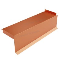 МеталлПрофиль Планка сегментная торцевая правая 350 мм (AGNETA-03-Copper\Copper-0.5)