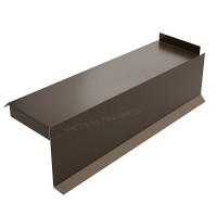 МеталлПрофиль Планка сегментная торцевая правая 400 мм NormanMP (ПЭ-01-RR32-0.5)