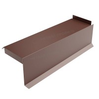 МеталлПрофиль Планка сегментная торцевая правая 350 мм (PURETAN-20-8017-0.5)