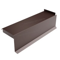 МеталлПрофиль Планка сегментная торцевая правая 400 мм (PURETAN-20-RR32-0.5)