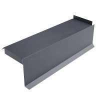 МеталлПрофиль Планка сегментная торцевая правая 350 мм (PURMAN-20-7024-0.5)
