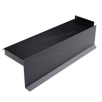 МеталлПрофиль Планка сегментная торцевая правая 350 мм (PURMAN-20-9005-0.5)