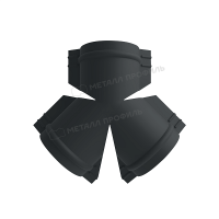 МеталлПрофиль Y-образный тройник для круглого конька R110 (PURETAN-20-RR23-0.5)