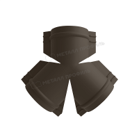МеталлПрофиль Y-образный тройник для круглого конька R110 NormanMP (ПЭ-01-RR32-0.5)
