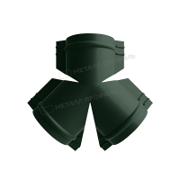 МеталлПрофиль Y-образный тройник для круглого конька R110 (PURMAN-20-Tourmalin-0.5)