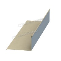 МеталлПрофиль Планка примыкания верхняя 250х147х2000 (ПЭ-01-1015-0.45)