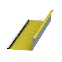 МеталлПрофиль Планка примыкания нижняя 250х122х2000 (ПЭ-01-1018-0.45)