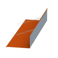 МеталлПрофиль Планка примыкания верхняя 250х147х2000 (ПЭ-01-2004-0.45)