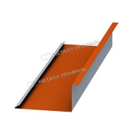 МеталлПрофиль Планка примыкания нижняя 250х122х2000 (ПЭ-01-2004-0.45)