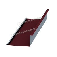 МеталлПрофиль Планка примыкания нижняя 250х122х2000 (ПЭ-01-3005-0.45)