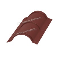 МеталлПрофиль Планка конька круглого R110х2000 (ПЭ-01-3009-0.45)