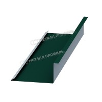 МеталлПрофиль Планка примыкания нижняя 250х122х2000 (ПЭ-01-6005-0.45)