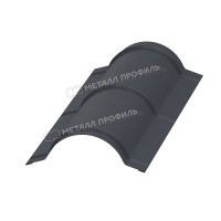 МеталлПрофиль Планка конька круглого R110х2000 (VikingMP E-20-7024-0.5)
