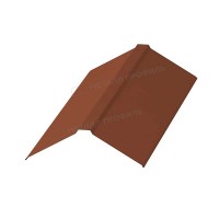 МеталлПрофиль Планка конька плоского 150х150х2000 NormanMP (ПЭ-01-8004-0.5)