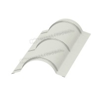 МеталлПрофиль Планка конька круглого R110х2000 (ПЭ-01-9002-0.45)